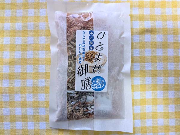 ひとまぜ御膳（あご風味）のパッケージ